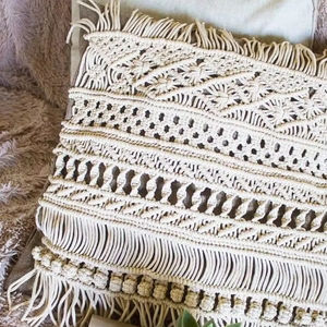 ปลอกหมอนอิงแบบสัมผัสนุ่มสบายและเทคนิคถักโครเชท์แสนสบายสำหรับใช้ในบ้านและโรงแรมปลอกหมอนและปลอกหมอนอิง - Product Image 1