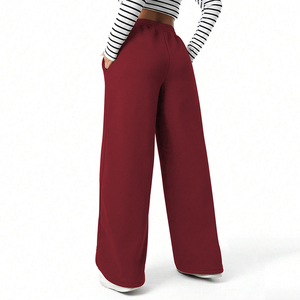 Pantalon de Survêtement Lourd Personnalisé pour <span class=keywords><strong>Femme</strong></span>, Jogging Ample à Jambes Larges, Pantalon Décontracté surdimensionné et Droit pour <span class=keywords><strong>Femme</strong></span> - Product Image 5