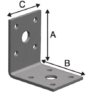Simpson Strong-Tie FLVW40/1 <b>Angle</b> <b>Bracket</b> 53x53mm S.2.5mm Pack of 100 - Product Image 1