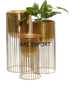 Jardinière d'intérieur en fer métallique unique et antique avec balançoire Design suspendu Jardinière décorative moderne pour accessoires de jardin - Product Image 4