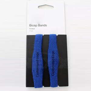 Bandas de bíceps de fútbol americano con logotipo personalizado de color sólido Bandas de bíceps de fútbol americano de alta calidad - Product Image 3