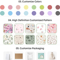 Combinaison pour bébé fille en fibre de bambou, manches longues, imprimé animal, vêtements d'hiver pour nouveau-né