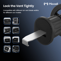 Support de téléphone universel Miccell, magnétique puissant, étanche, réglable, pour voiture et bureau, rétractable à 360°