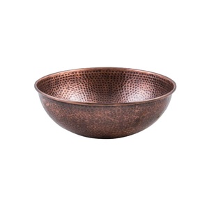 Évier de salle de bain design moderne en cuivre martelé Wah évier pour salle de bain et ustensiles de cuisine évier - Product Image 6