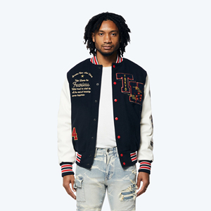 Chaqueta Universitaria Unisex, Diseño Reversible, Estilo Dos en Uno, Opción de Impresión Personalizada, Bordado Personalizado, Equipo Escolar - Product Image 1