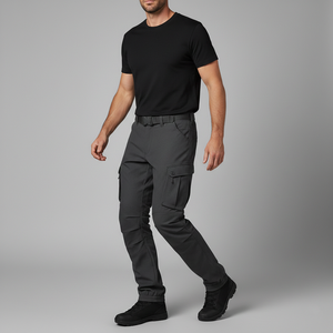 Pantalon cargo articulé, couleur personnalisée, pantalon technique, multi-poches, design ergonomique, vêtements techniques urbains, pantalon mi-long pour homme - Product Image 5
