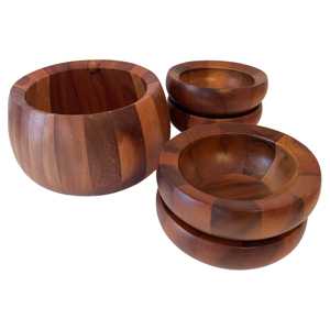 Minitazón de madera de Acacia para el hogar, utensilios de cocina de la mejor calidad y tamaño personalizado - Product Image 6