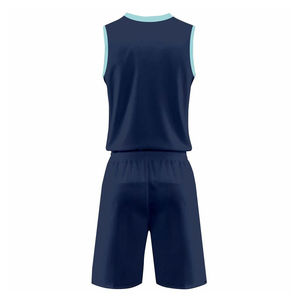 ชุดบาสเก็ตบอลแบบสั่งทำพิเศษ คุณภาพสูง ระบายอากาศได้ดี แห้งเร็ว 100% โพลีเอสเตอร์ สำหรับฤดูร้อน แบบไม่มีแขน ขายส่ง - Product Image 6