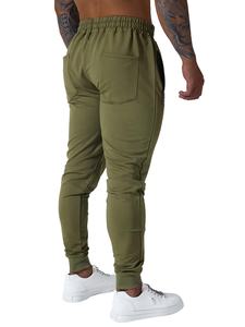 Venta al por mayor Slim Fit Sport Fleece Jogger Pantalones con cintura elástica Logotipo personalizado Zip Pocket Long and Stylish Active Bottoms - Product Image 4