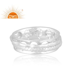 Stylish Design 925 Sterling <b>Silver</b> <b>Band</b> <b>Ring</b> Custom Jewelry For Women Gift For Her Custom Jewelry Manufacturer - Product Image 3