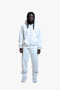 Ensemble de vêtements de sport décontractés unisexe grande taille, survêtement technique en molleton zippé pour homme, logo respirant, sweat à capuche - Product Image 5