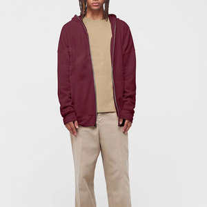 Mejor Precio al por mayor logotipo personalizado invierno cara completa cremallera Sudadera con capucha ligero transpirable hombres - Product Image 2