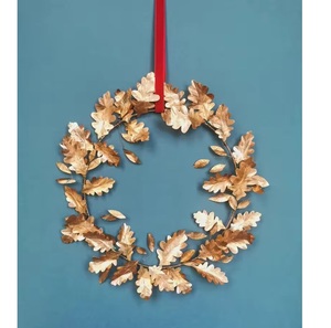 Dernière conception de cintre de guirlande murale en métal moderne fait à la main en finition dorée pour la décoration de mariage d'hôtel à la maison - Product Image 1