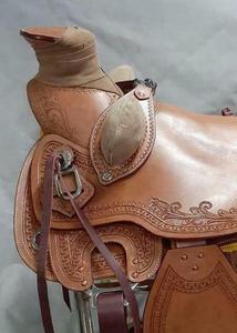 Selle de Roping Western en Cuir Marron de Qualité Supérieure avec Siège Confortable pour l'Équitation à Prix Abordable - Product Image 2