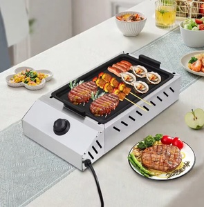 Parrilla Eléctrica para Exteriores 2 en 1 y Plancha Antiadherente de 1500W, Plancha Eléctrica de Mesa con Control de Temperatura Ajustable - Product Image 4