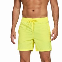Shorts Solides pour Hommes Grande Taille en Coton Respirant, Imperméables, Anti-Bactériens, Séchage Rapide, Taille Haute avec Cordon de Serrage – Qualité Supérieure