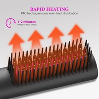 Nouvel arrivage de fer à lisser à air froid 2 en 1 fer à lisser plat humide à sec 2025 brosse à lisser les cheveux tendance