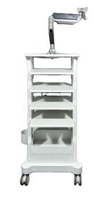 รถเข็นโลหะทนทานสำหรับโรงพยาบาล อุปกรณ์การแพทย์สำหรับคลินิกและโรงพยาบาล ยี่ห้อ SSR Metals รับน้ำหนักได้ 150 ปอนด์ - Product Image 2