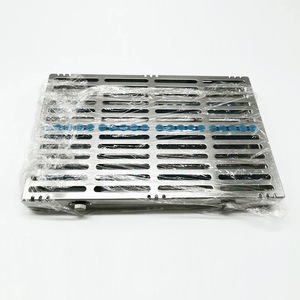 MEDICAB INSTRUMENTS Rack de Cassette de stérilisation dentaire Capacité de 5/10/20 Instruments Revêtement en céramique noire en acier inoxydable Mol - Product Image 2