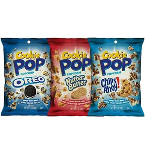 Biscotti Pop crema al cioccolato Popcorn | 1 Oz | Confezione da 8, 1