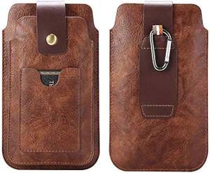 Sac de taille en cuir de vachette de style vintage unisexe pochette à bandoulière étanche pour homme de couleur beige simple et chic - Product Image 2