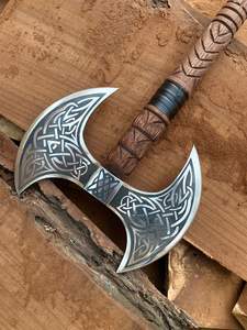 Hachas Vikingas de Grado Industrial Thewizcrafts, Hechas a Mano, con Mango de Acero al Carbono Forjado, HRC 58-60, Cabeza de Hacha Vikinga Personalizada para Camping - Product Image 6