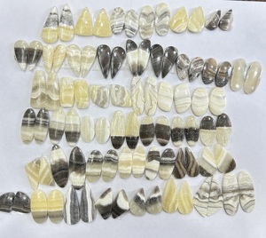 Pendiente de cabujón de ónix de cebra Natural de grado AAA, diseño increíble, piedra preciosa suelta de tamaño personalizado para fabricación de joyas, par de terceros - Product Image 3