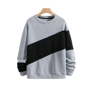 High Quality <b>Men</b> <b>Pullover</b> Sweatshirt 100% Cotton Lined Solid Breathable Eco-Friendly Customizable 220g Sweatshirt 2026 - Product Image 1