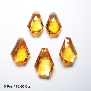 อัญมณีหลวมสีเหลืองมะนาวธรรมชาติเจียระไนแบบแฟนซีเพื่อการรักษาอัญมณีที่ดีสำหรับการส่งออกในราคาจำนวนมาก - Product Image 4