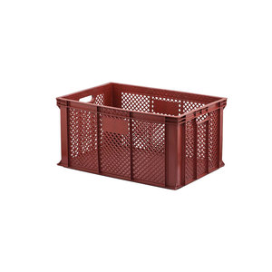 MIYAGO Caja de almacenamiento perforada de plástico de 400x600x300mm para estanterías de garaje - Product Image 1