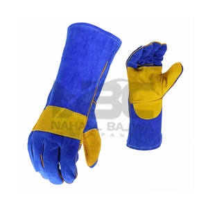 Gants de sécurité en cuir de chèvre XL antidérapants et ignifuges nouveau design pour les travaux de soudage - Product Image 4