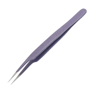 Pinzas para Pestañas con Punta Suave de Acero Inoxidable, Venta al por Mayor para Extensiones de Pestañas, Herramienta Profesional para Extensión de Pestañas 687 - Product Image 4