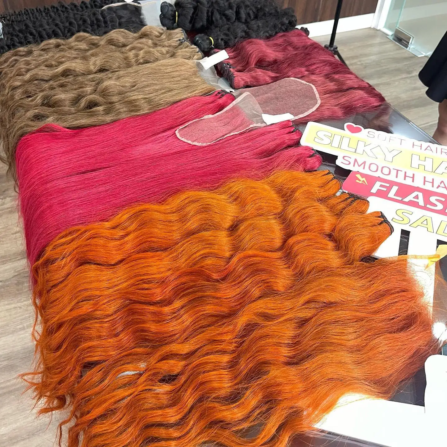 Pemasok rambut Vietnam Virgin vendor rambut, 100 ekstensi rambut manusia dari Vietnam, semua warna cocok dengan penutupan