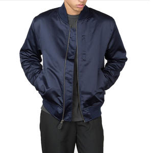 Abrigo deportivo cortavientos de invierno, chaqueta de béisbol de nailon de alta calidad, chaquetas universitarias informales de satén en blanco personalizadas de talla grande para hombre - Product Image 5