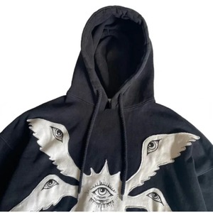 Y2K Vintage Hoodies Gothic Pattern Zip Up Hoodie Invierno Hip Hop Manga larga hombre hoodi Abrigos Sudadera con capucha suelta - Product Image 5