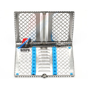 Cassette de Instrumentos dentales de esterilización de 20 piezas, Manual quirúrgico de acero inoxidable - Product Image 5