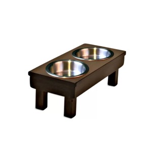 Bol en bois écologique pour animaux de compagnie, mangeoire pour chiens et chats pour nourriture et boissons - Product Image 2