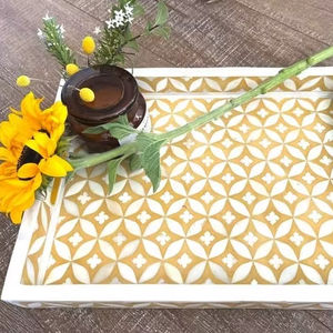 ถาดเสิร์ฟตกแต่ง ถาดเสิร์ฟทำจากไม้ MDF ฝังเรซิ่น ถาดขัดเงาธรรมชาติ เป็นมิตรกับสิ่งแวดล้อม ของตกแต่งบ้านและเครื่องครัว - Product Image 6