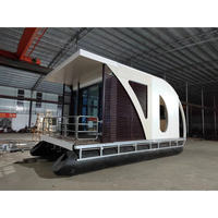 Capsule spatiale intelligente, structure mobile, hôtel, bateau, maison flottante préfabriquée à vendre