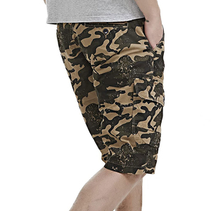 High Quality <b>Men's</b> Canvas <b>Cargo</b> Shorts Customizable Size Breathable Eco-Friendly Light-Weight Casual Wear Solid Pattern OEM - Product Image 4