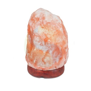 Gradateur artisanal en cristal rose naturel avec lampe à sel de roche lampes à sel d'origine de l'himalaya-Sian entreprises - Product Image 4