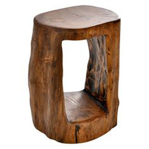 Tendance Table d'appoint ronde entière au centre Étagères de rangement en noyer Accessoires de cadeaux européens fabriqués à la main - Product Image 1