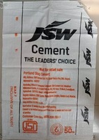 Sac en plastique de 50kg de sac de ciment tissé par pp pour l'approvisionnement d'usine d'emballage de construction