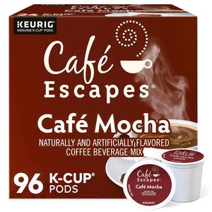 Café Escapes Café Mocha, boisson au café, dosettes individuelles Keurig K-Cup, 96 unités - Product Image 6