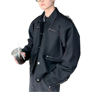 Chaqueta universitaria con cuello de calidad superior más vendida, ropa informal de invierno, chaqueta universitaria de lana de algodón 100% estilo bombardero para hombres - Product Image 3