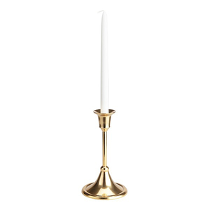 Candelabro de Metal dorado Med, soporte de vela cónico - Product Image 5