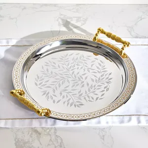 Vente chaude Plateau De Service En Marbre Brun Design Élégant avec Finition Naturelle Qualité D'exportation Prix Bas quantité minimale de commande 100pcs - Product Image 5