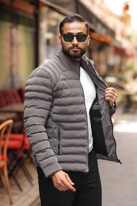 Abrigo de Invierno para Hombre con Logotipo Personalizado, Impermeable, con Ribete de Piel, Cierre de Cremallera, Satinado, Grueso, Cálido, Informal, para Clima Frío - Product Image 3
