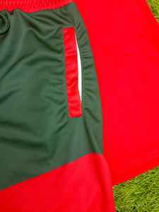 ชุดวอร์มผ้าฝ้าย100% 2ชิ้นสำหรับผู้ชายชุดวอร์มสองชิ้นสไตล์ไฮสตรีทสำหรับฤดูร้อนชุดเสื้อยืดกางเกงขาสั้นแบบตาข่ายสำหรับผู้ชาย - Product Image 6