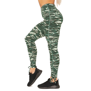 Pantalon de Compression de gymnastique taille haute pour femmes nouvelle mode tricoté Sexy entraînement serré Yoga sport Leggings sans couture nouvelle Collection - Product Image 4